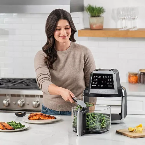 Miniatura 5 de Freidora de aire digital Fry 'N Fold de 7 cuartos de galón, diseño compacto y plegable para un fácil almacenamiento, tecnología FryForce de 360°, 10