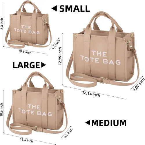 Miniatura 3 de charlore The Leather Tote Bag For Women, Womens Tote Bags with zipper,Can shouldercrossbody,Handbag