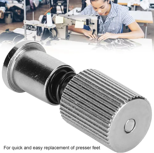 Miniatura 3 de Máquina de coser abrazadera de pie de resorte Prensatelas Pieza de reemplazo de abrazadera de tornillo de cambio fácil Accesorio de máquina de coser