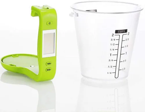 Miniatura 4 de Cocina Medición Taza Escala LCD Pantalla Digital para Hornear Té Pesaje Café Rojo