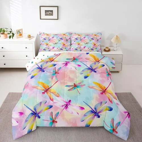 Miniatura 9 de Erosebridal Juego de ropa de cama de oso polar, tamaño individual, juego de edredón de oso blanco con patrón de animales, edredón de microfibra Oso