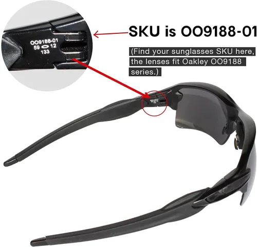 Miniatura 5 de Walleva - Lentes de repuesto para gafas de sol Oakley Flak 20 XL 26 opciones disponibles
