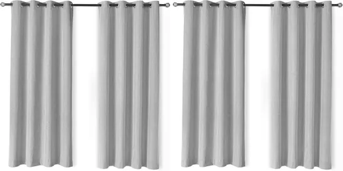 Miniatura 15 de Amazon Basics Cortinas 100% opacas con ojales, 2 paneles, 52 x 84 pulgadas, beige