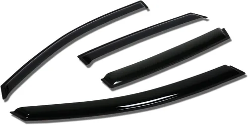 Miniatura 9 de DNA MOTORING WVS-T2-0138 Deflector de ventana de ventilación deflector de lluvia/sol (4 piezas, humo oscuro), 1 paquete