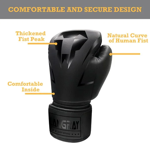 Miniatura 3 de Boxing Gloves for Adults Men Women, Punch Bag Training Gloves for MMA Sparring Kickboxing Muay Thai Fight Heavy Bag Fitness