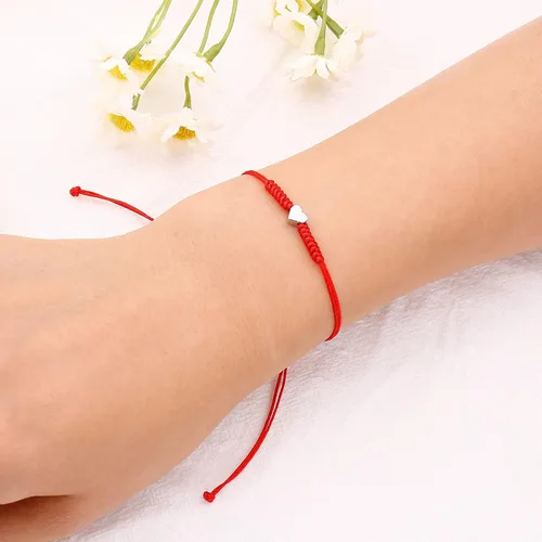 Miniatura 7 de Regalos para el día de la madre para mamá, hilo rojo, para madre e hija, juego de 2 pulseras de corazón a juego para mamá y yo, pulsera roja