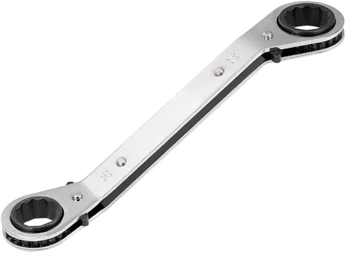 Miniatura 6 de uxcell Llave de trinquete reversible, extremo de caja doble de 0.669 in x 0.748 in, Cr-V
