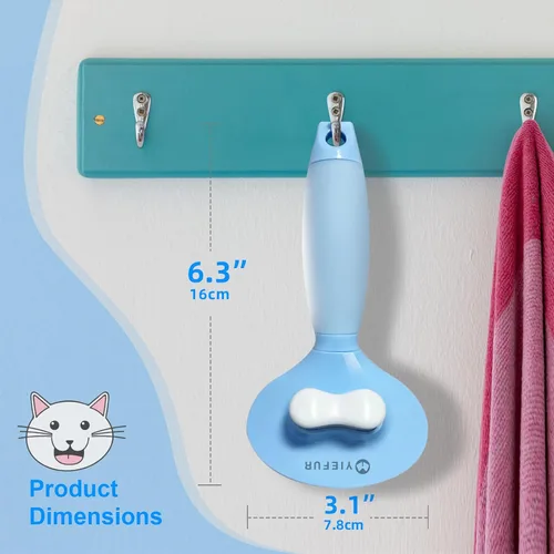 Miniatura 7 de Cepillo para gatos para desprendimiento, silicona autolimpiante para el cabello largo y corto Removing Loose Hair,Minimized Shedding,Cat