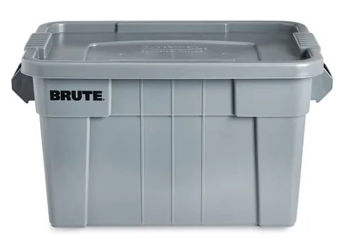 Miniatura 2 de Rubbermaid Commercial Products - BRUTE - Contenedor de almacenamiento con tapa - 20galones - Gris (FG9S3100GRAY) - Paquete de 6