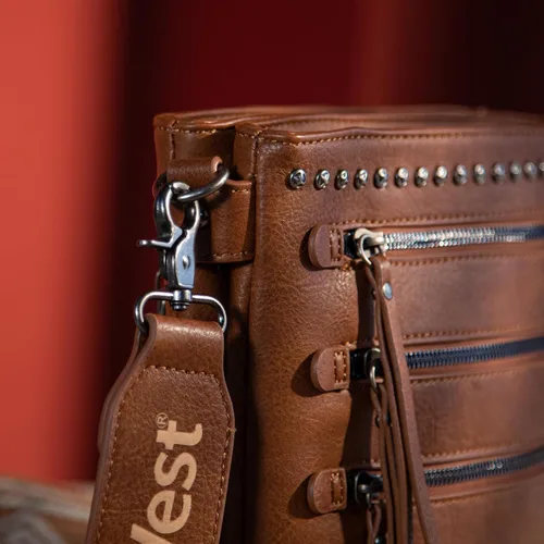 Miniatura 3 de Montana West Bolsos cruzados para mujer con múltiples bolsillos y correa de guitarra