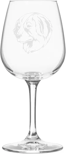 Miniatura 428 de Copa de vino de 12.75 onzas con diseño de perro grabado