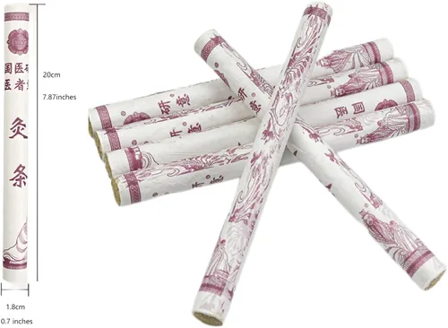 Miniatura 5 de Moxa Stick utilizado para moxibustión, los palos de moxibustión están hechos de artemisa natural pura como materia prima, extraídos en una