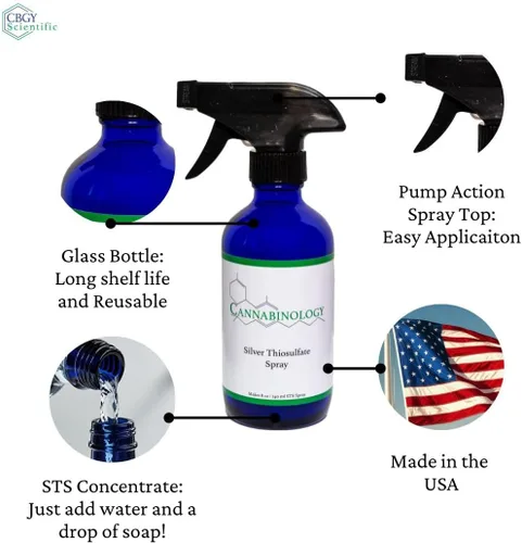 Miniatura 3 de Spray de semillas feminizadas Kit de pulverización de tiosulfato plateado de 8 onzas líquidas Kit de pulverización STS para semillas feminizadas