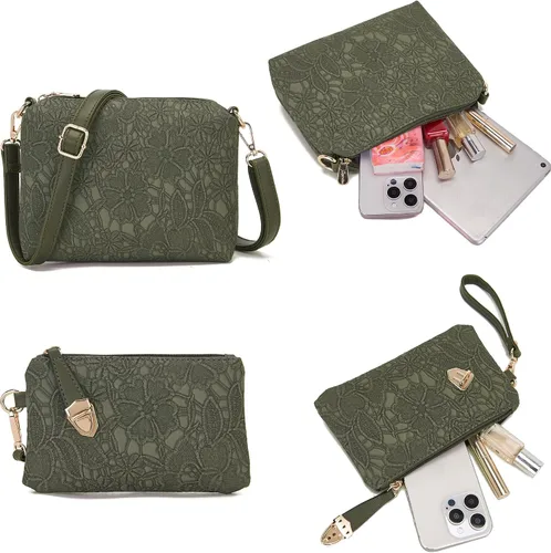 Miniatura 19 de Bolsos de mano de moda para mujer, bolsa de hombro, asa superior, bolsa de mano, juego de 4 piezas