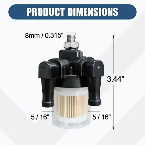 Miniatura 3 de iFJF 6R3-24560-00-00 - Conjunto de filtro de combustible 6R3245600000 Reemplazo para Yamaha 115 130 140 150 175 200 225 HP Motor fuera de borda 2/4