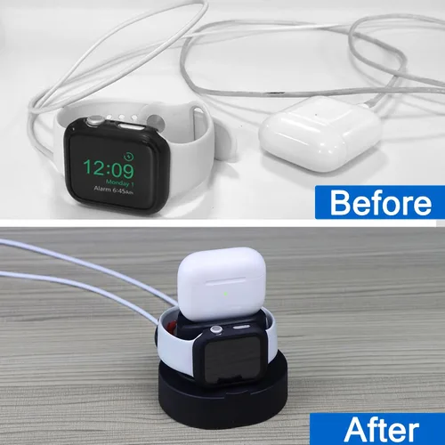Miniatura 3 de SOKUSIN Soporte para cargador de Apple Watch – iWatch AirPod 2 en 1, soporte de carga compatible con Apple Watch Series 10, 9, 8, Ultra2, Ultra SE2