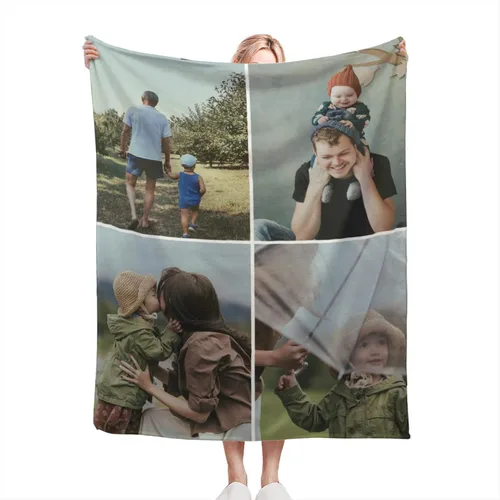 Miniatura 9 de Manta personalizada con foto, manta personalizada de franela polar para madre, padre, familia, amigos, amantes de mascotas, boda, día de San 1 Foto