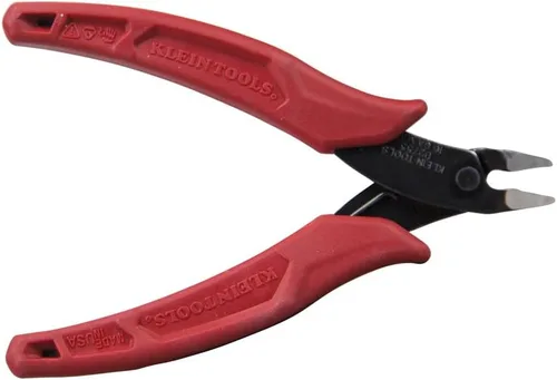 Miniatura 8 de Klein Tools D275-5 Alicates de corte diagonal, fabricados en EE. UU., micro alicates de alambre y alicates de corte de bridas ajustables compactos