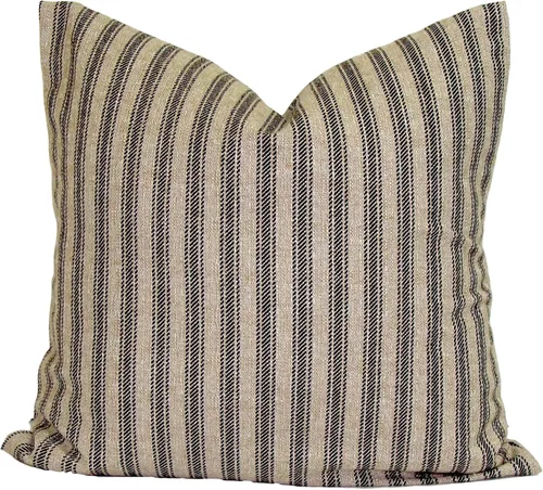 Miniatura 5 de Black Tan Pillow Covers, Black Throw Pillow Cover, Black Tan Throw Pillow Covers, Black Decorative Pillow Covers, 16x16, 20x20, 18x18, ALL SIZES