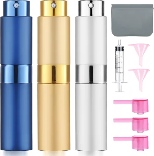 Miniatura 12 de Atomizador de Perfume Vacío de 8ML Botella de Spray de Viaje de Colonia para Recarga Dispensador Portátil de Colonia Mini Rociador para Hombres 6