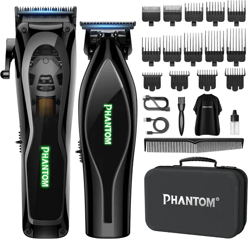 Phantom Cortadora de pelo profesional para hombres, juego de cortapelos y recortadora inalámbrica con motor de levitación magnética (motor