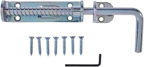 Miniatura 5 de National Hardware N109-212 V1142 Zinc de perno deslizante resistente con resorte
