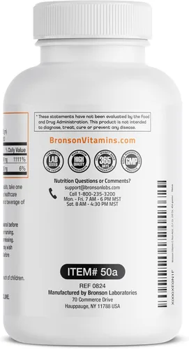Miniatura 6 de Bronson Labs cristales de vitamina C, 1000 mg (ascorbato de sodio no acídico), 1
