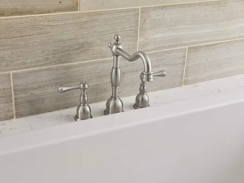 Miniatura 3 de Gerber D306957BNT - Kit de molduras de bañera romana de dos manijas Opulence, níquel cepillado