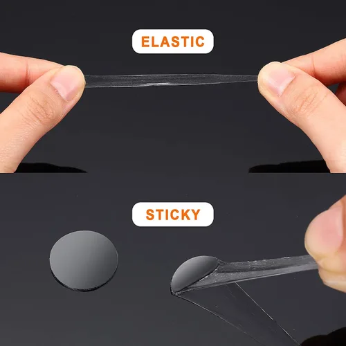 Miniatura 3 de Adhesivos adhesivos de doble cara transparentes de doble cara con cinta adhesiva redonda de acrílico sin rastros, adhesivo fuerte impermeable