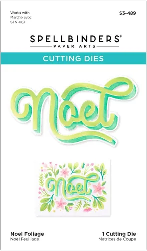 Miniatura 3 de Spellbinders Noel Foliage Bundle - Plantilla y troquel, transparente y metal