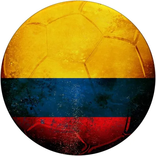 Miniatura 3 de Balón de fútbol Colombia Bandera Vintage Colombiano Regalo PopSockets PopGrip: agarre intercambiable para teléfonos y tabletas