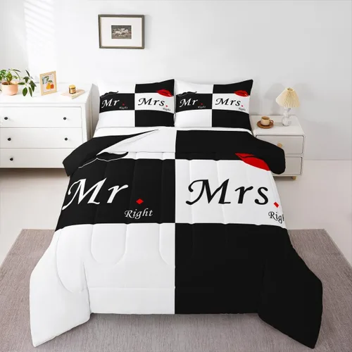 Miniatura 26 de Erosebridal Juego de edredón para parejas, juego de ropa de cama tamaño individual con lentejuelas doradas con purpurina dorada, edredón acolchado
