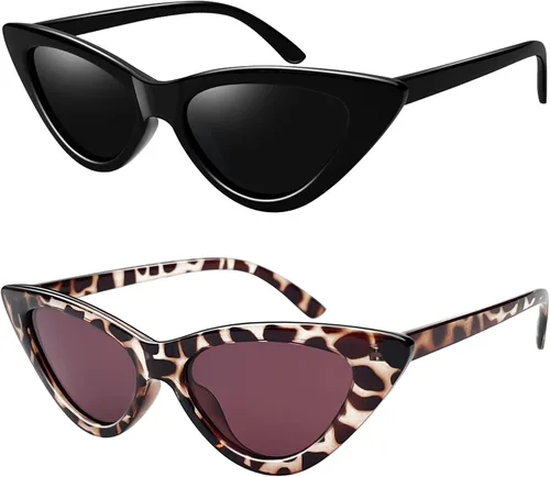 Joopin Gafas de sol de moda en forma de corazón, gafas de sol retro vintage para mujer