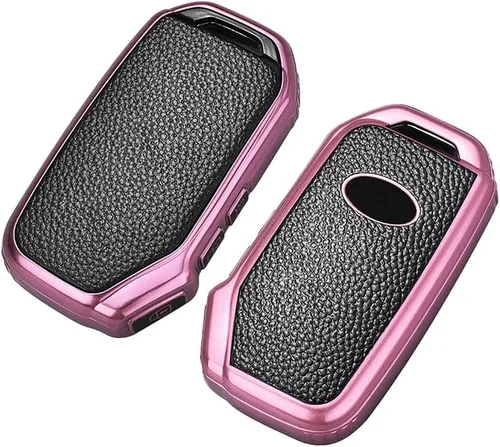 SANRILY Funda de piel sintética para llavero Kia Forte Sorento Sportage R GT Stinger GT Cerato Accesorios para llaves sin llave de protección