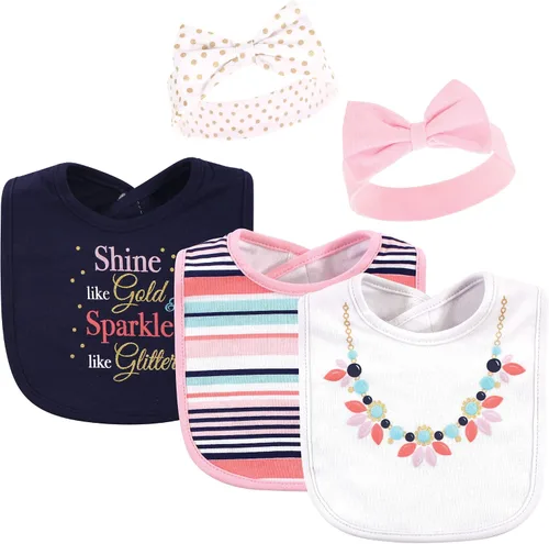 Miniatura 6 de Little Treasure baby-girls Bib and Headband Set