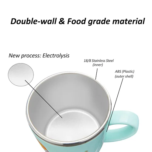 Miniatura 4 de Tazas Vasos para Bebés y Niños Pequeños Taza con Boquilla de Aprendizaje Entrenadora para Leche Café Chocolate Caliente Taza Entrenadora con Pajita