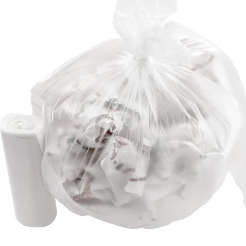 Revestimientos transparentes a prueba de fugas para botes de basura de 4 galones, 1000 unidades, sin núcleo, eliminación sin desorden