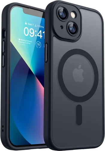 Miniatura 82 de CANSHN Funda magnética compatible con iPhone 17 Pro, mejorada [protección completa de la cámara] [compatible con Magsafe] [mate translúcido] funda