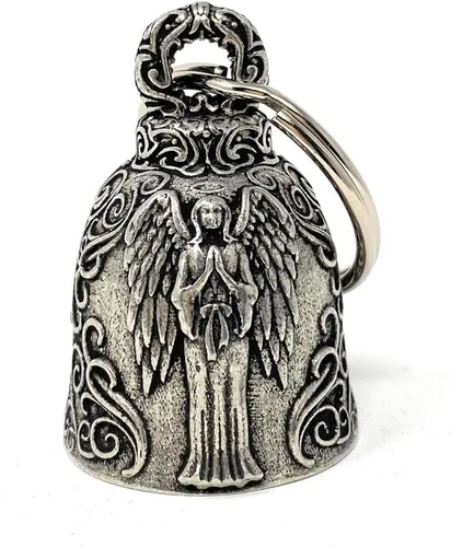 Bravo Bells - Accesorio de Campana Ángel de Motociclista o Llavero para la Suerte - Fabricado en los Estados Unidos