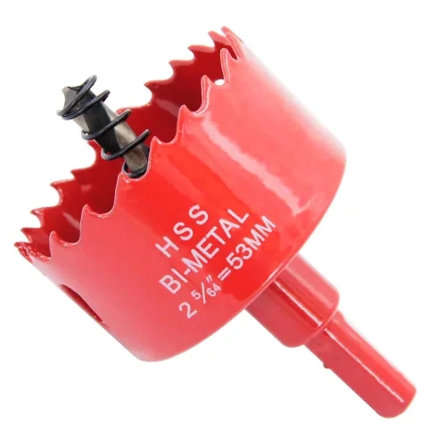 Miniatura 17 de Broca bimetálica para taladro, cortador de orificios HSS con eje para madera y metal
