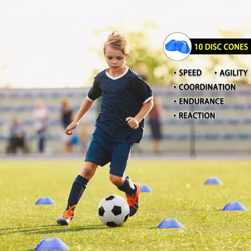 Miniatura 3 de Juego de entrenamiento de velocidad y agilidad, incluye 1 escalera de agilidad, 4 estacas de acero, 1 cinta para la cabeza deportiva, 1 cuerda