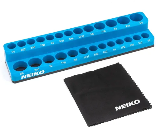 Miniatura 8 de NEIKO 03975A - Soporte magnético para llaves de tubo, unidad de 1/2 pulgadas, bandeja para llaves de tubo de 25/64 a 1.06 pulgadas SAE, organizador