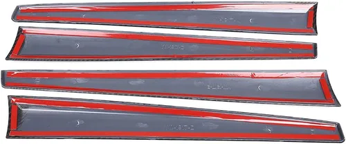 Miniatura 7 de YIWANG Cubierta del panel de decoración de puerta interior de estilo de fibra de carbono 4 piezas para Toyota Hilux 2015-2021 accesorios de coche