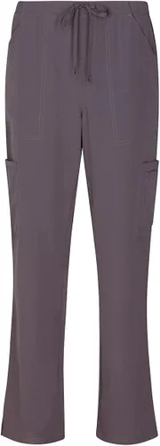 Miniatura 4 de Natural Uniforms - Conjunto fresco y elástico de ropa quirúrgica con camisa cuello en V y pantalón cargo para mujer, tallas regulares y pequeñas