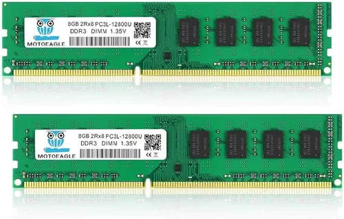 Miniatura 22 de Motoeagle Kit de 8 GB (2 x 4 GB) 2RX8 PC3-10600U DDR3 1333 MHz DIMM RAM 4 GB DDR3 10600 PC3 1333 UDIMM CL9 1.5V 240-Pin Memoria de escritorio DDR3