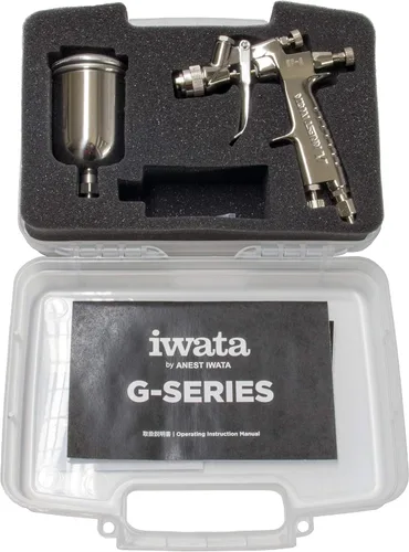 Miniatura 2 de Iwata - Medea Eclipse HP G3 Pistola de aerógrafo con agarre de pistola / alimentación por gravedad fija de doble acción