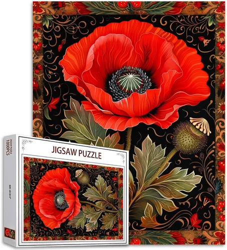 Miniatura 17 de Christal - Rompecabezas de 1000 piezas con diseño de iris blanco para adultos, con fondo celta, rompecabezas de 27 x 20 pulgadas, coloridos