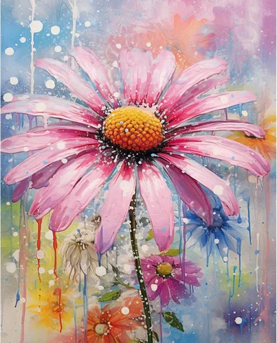 Miniatura 19 de Tucocoo Kits de pintura por números de lavanda con pinceles y pigmento acrílico sobre lienzo para adultos, hermoso proyecto de manualidades florales