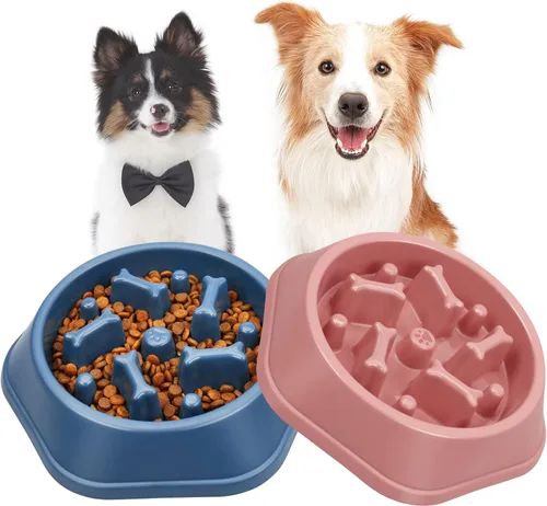 Miniatura 11 de UPSKY Cuenco Rompecabezas de Alimentación Lenta para Perros, Cuenco Interactivo Antideslizante Anti-Hinchazón para Lamer Golosinas para Perros