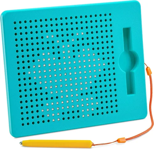 Miniatura 9 de AYNAT FUN - Tablero de dibujo magnético para niños, juguetes para hacer garabatos y bocetos, incluye lápiz digital magnético y cuentas para niñas